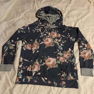 Boutique style floral sweatshirt